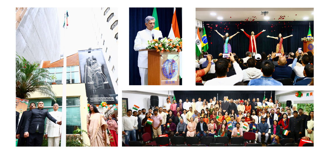 The Consulate General of India, São Paulo along with members of Indian diaspora and friends of India enthusiastically celebrated the 80th Independence Day with patriotic fervour and spirit of unity and National pride.